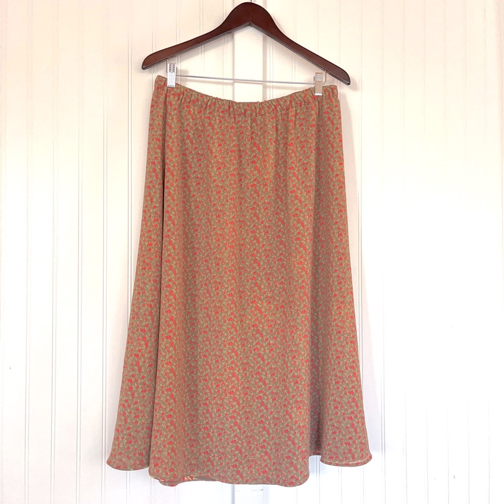 Brown Floral A-Line Maxi Skirt - Women's - Picture 8 of 12